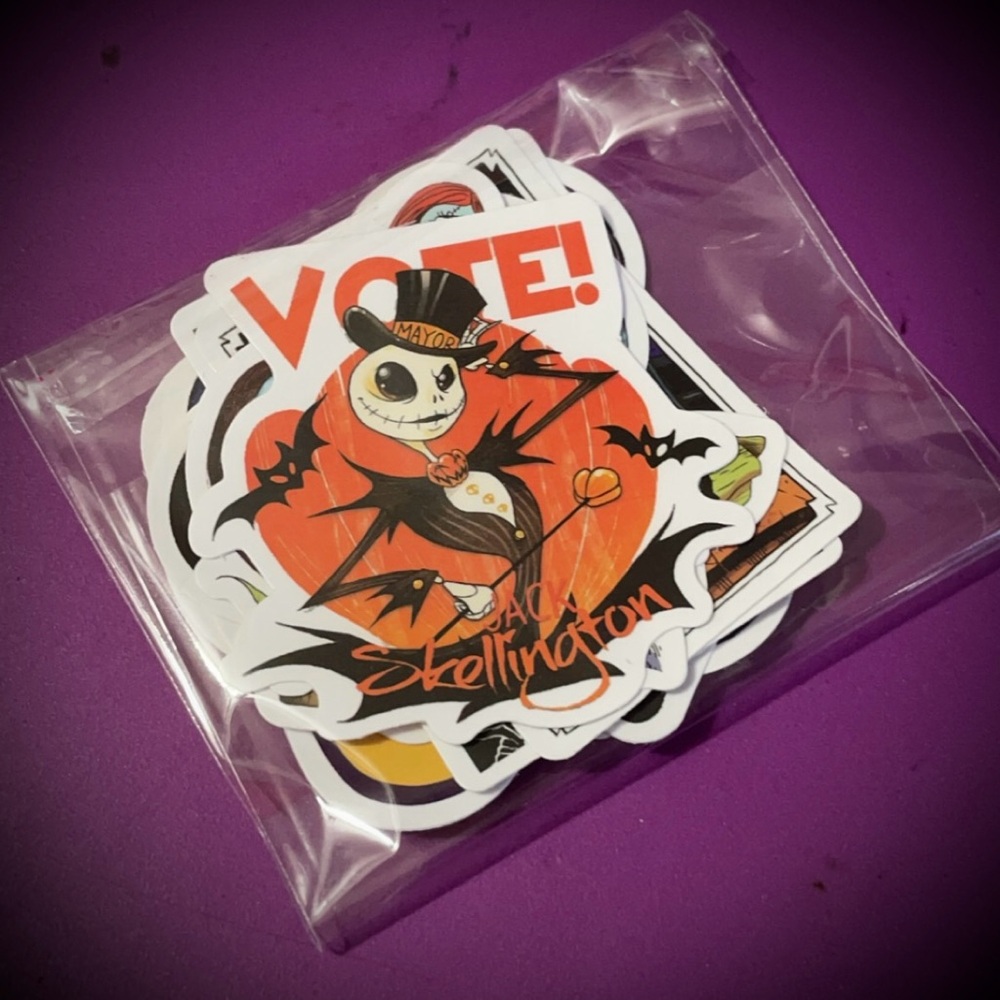 10PC Nightmare Before Christmas Stickers